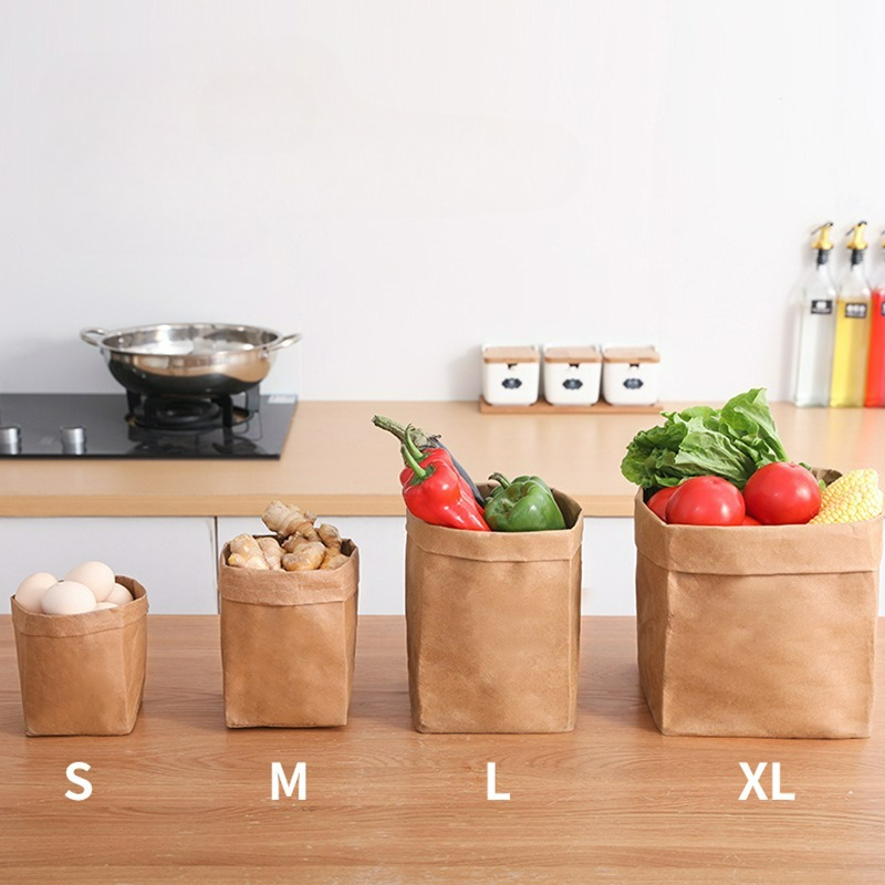 Reusable Produce Bag - Многоразовые бумажные пакеты из крафт-бумаги для