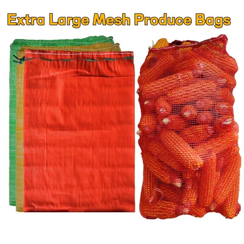Reusable Produce Bag - 10 шт. очень больших многоразовых сетчатых