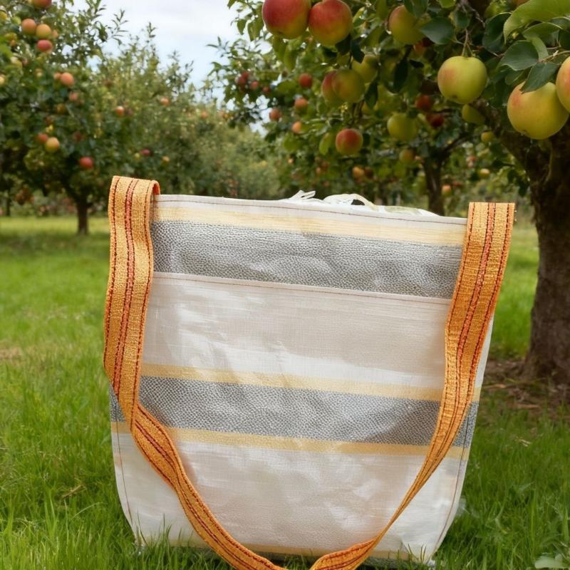 Reusable Produce Bag - 〔NN71〕Многоразовая полосатая сумка для сбора фруктов,