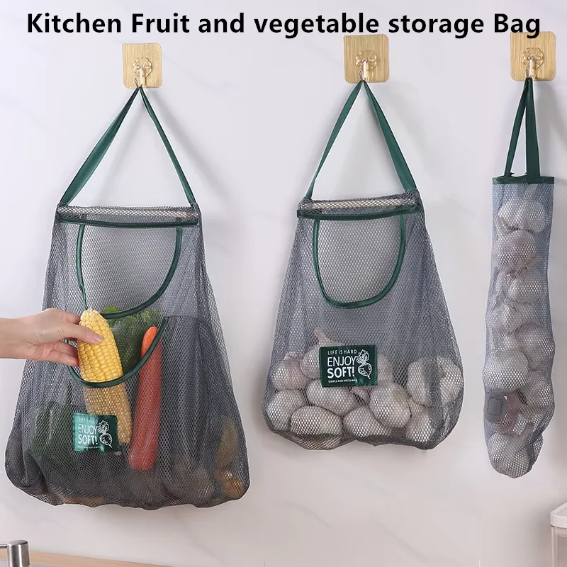 Reusable Produce Bag - Многоразовые сумки для хранения, кухонная подвесная